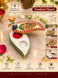 Sindoor Daani – Pure Makrana Marble, Traditional Hand-Painted Design
