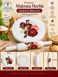 Printed Chakla & Belan Set – Pure Makrana Marble